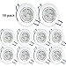 Pocketman Pack of 10, 110V 4W LED Ceiling Light Downlight,Cool White Spotlight Lamp Recessed Lighting Fixture,with LED Driver