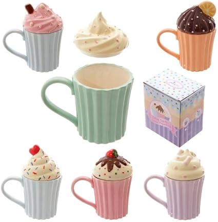 Amazon Com Puckator Cutesy Cupcake Ceramic Mug With Lid By Puckator Coffee Cups Mugs Amazon Com Puckator Cutesy Cupcake Ceramic Mug With Lid By Puckator Coffee Cups Mugs