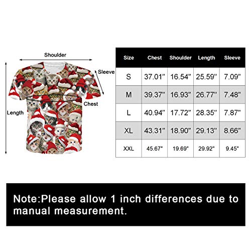 RAISEVERN-Unisex-3D-Printed-Funny-T-Shirts-Casual-Cool-Summer-Short-Sleeve-Tees