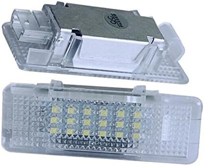 Paision 2Pcs 6000K White BMW E39 E53 X5 M5 530i 528i LED Courtesy Door Lamp Footwell Light