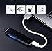 USB Electric Lighter Dual Arc Plasma Windproof Touch Lighter,Flameless No Gas Touch Arc igniter USB Rechargeable Cable & High-end Gift Box(Black)