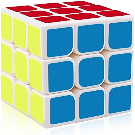 Motier Speed Magic Cube Puzzle, White, 56 mm