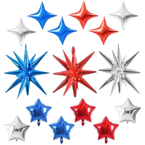 Five Set-red Blue Silver