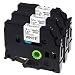 Labelife Compatible Label Tape Replacemement for Brother P Touch TZe Tape 12mm 0.47 Inch Laminated Black on White TZ Tape TZe-231 for P-Touch PT-D200 PTH110 PT-D210, 1/2 Inch x 26.2 ft, 3-Pack primary