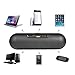 Bluetooth Speakers, IWAVION Portable Wireless Stereo Speaker Built-in Mic FM Radio Super Bass Support Micro TF SD Card/USB Input/AUX Line-In, Compatible with iPad/iPhone/Samsung and More (Black)