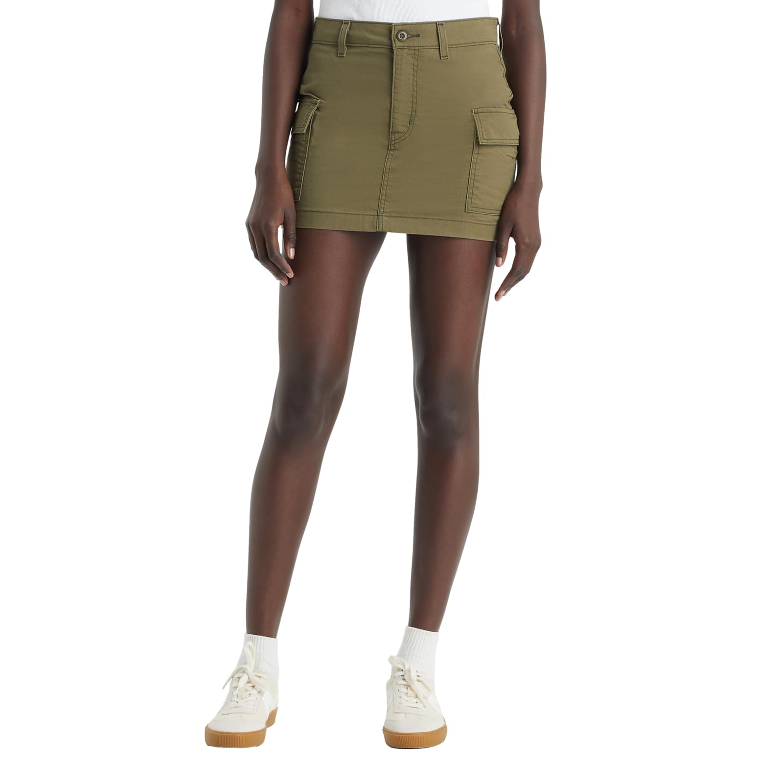 Photo 1 of Levi's® Women's Mini Cargo Skirt Olive Night - 28