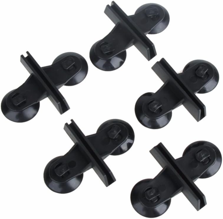 POPETPOP 5pcs Aquarium Fish Tank Plastic Sucker Clip Divider Sheet Holder (Random Color)