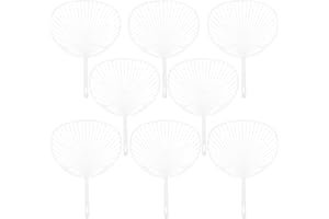 DOITOOL 10Pcs Plastic Fan Skeleton DIY Handheld Uchiwa Fan Framework for Custom Painting and Crafting Summer Accessory 13X9.4 Inch