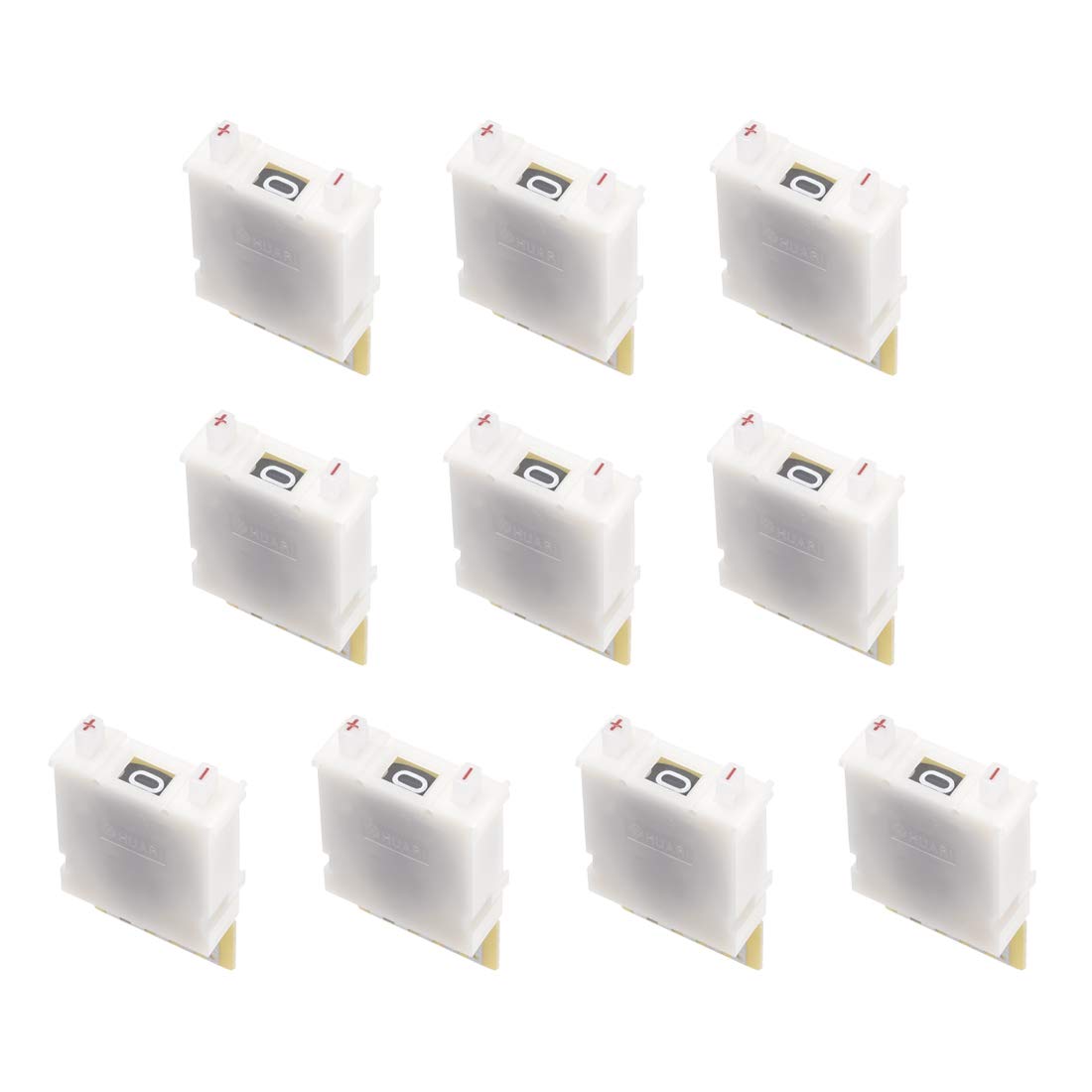 sourcing map DIP Switch BCD Code Thumb Wheel Switch KM1 0-9 Digital White 40 x 24 x 10 mm 10 Pcs