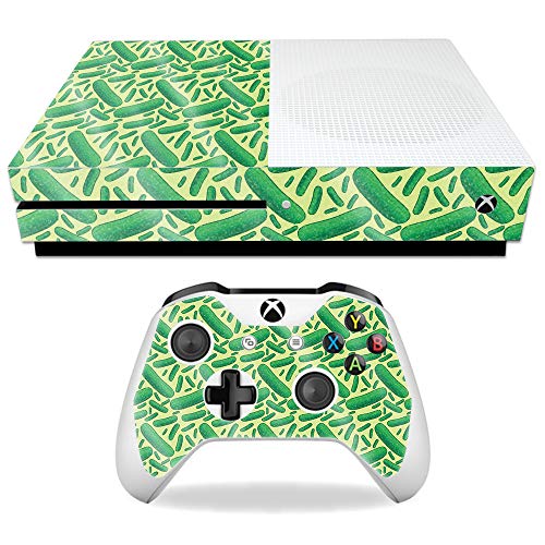 MightySkins Glossy Glitter Skin for Microsoft Xbox One S - Pickles | Protective…