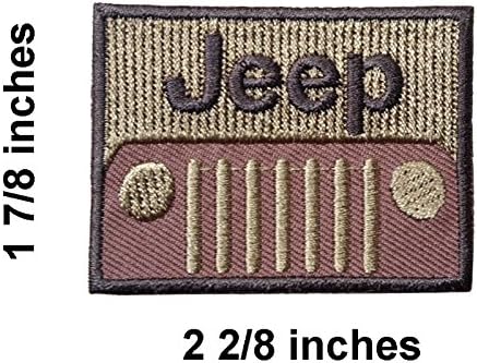 Jeep Logo Iron on Patch Embroidered Applique.