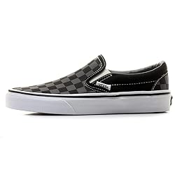 Vans Men's Trainers, Black Pewter Checkerboard, 6 us