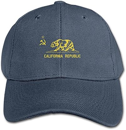 Flag Of Communist California Republic Adjustable Washed Snapback Hat Fashion Sport Hat For Girl Boy