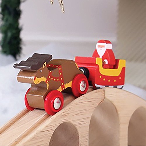 Bigjigs Rail Santa Sleigh with Reindeer