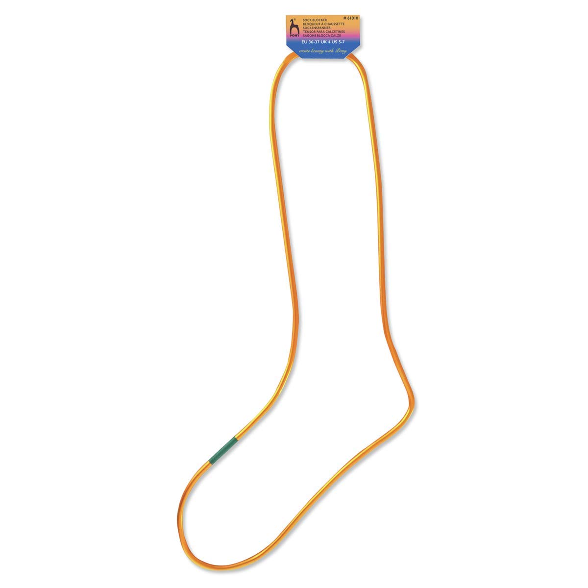 Pony Woolly Hugs Sock Blocker, Aluminium, Yellow, UK Size 3-4