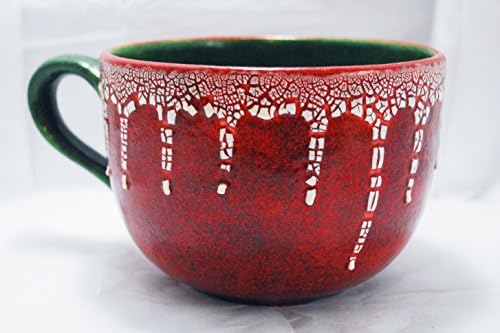 Giant Coffee Mugs - Ruby Ice Shimmer