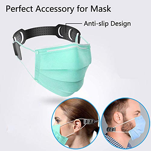 Mask Strap Extender Adjustable Ear Saver for Masks, AntiSlip Ear Strap