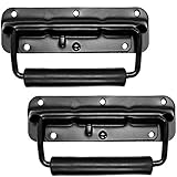 Seismic Audio - SAHDL702-2Pack - Pair of Surface Mount Spring Loaded Speaker Handles for PA Speakers, Rack Cases, or Pedal Board Cases - Pro Audio