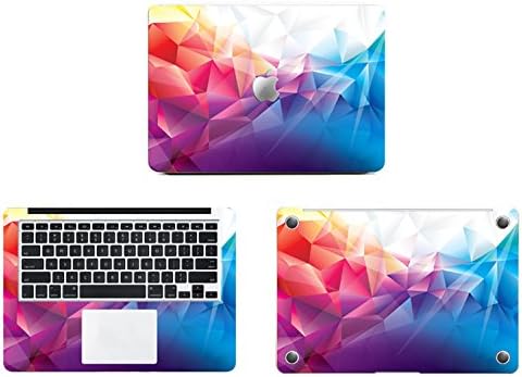 Theskinmantra Cubical Colours Full Cover Decal/Sticker with Imported Quality Vinyl, A Set of 3 PCS, Made for Apple MacBook AIR 13 inch
