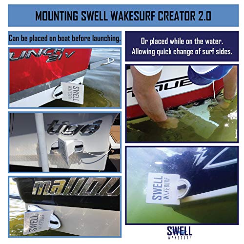 SWELL Wakesurf Creator 2.0 Surfing Wavesurf Shaper - Wave Generator - Floating - Durable & (Certified Refurbished)