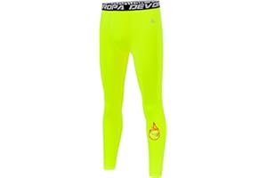 DEVOROPA Youth Boys' Compression Leggings Sports Tights Fleece Lined Thermal Base Layer Pants