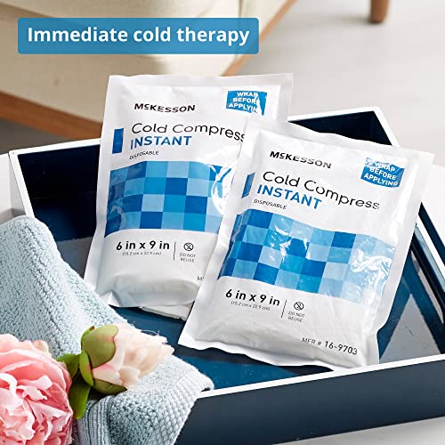 McKesson Cold Compress, Instant Cold Pack, Disposable, 6 in x 9 in, 1