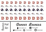 NFL - Denver Broncos Waterslide Nail Decals - 50pc