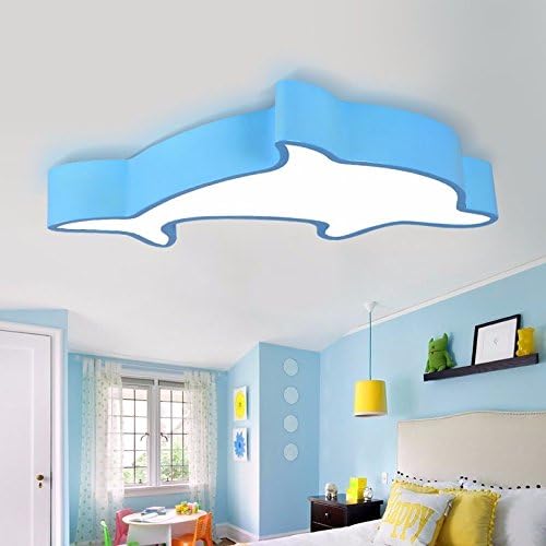 Dolphin ceiling light playground swimming kindergarten creative cartoon character color children's room lamps LED24W, four-color palette [Energy Class A++]