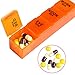 AZDENT Weekly Pill Organizer Cases 4 Times a Day Pill Box Travel Medicine Container Box for Vitamins Supplement(Small)
