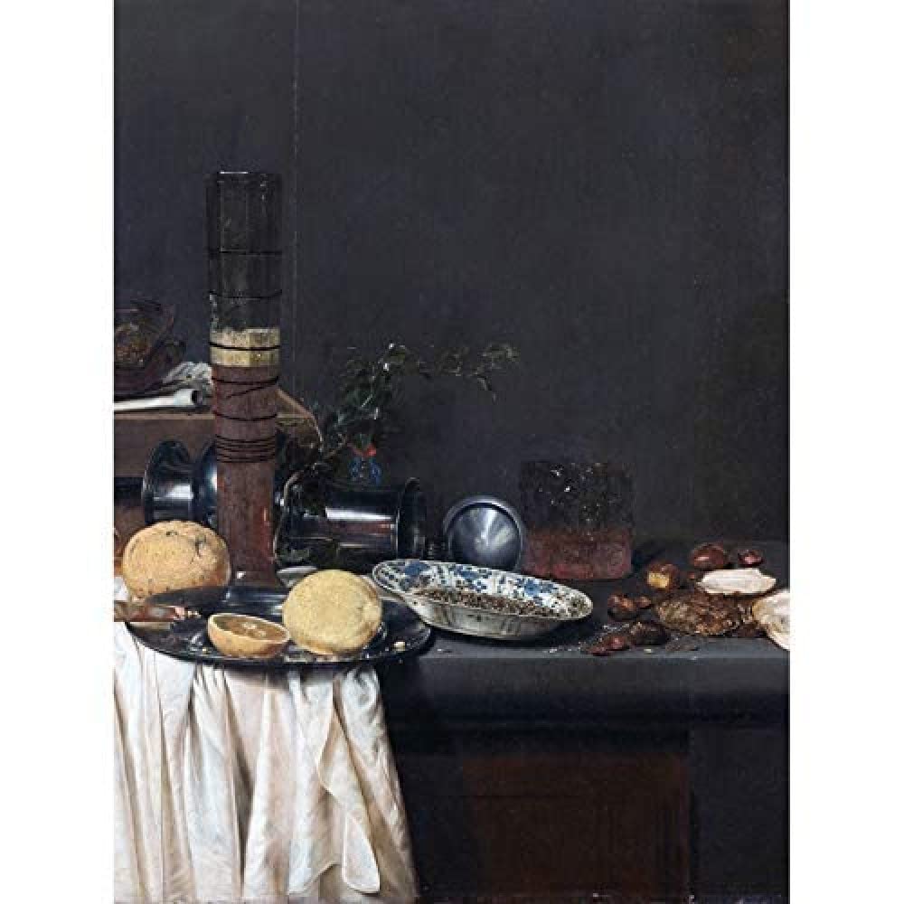 Artery8 Van De Velde Still Life Tall Beer Glass Painting Unframed Wall Art Print Poster Home Decor Premium