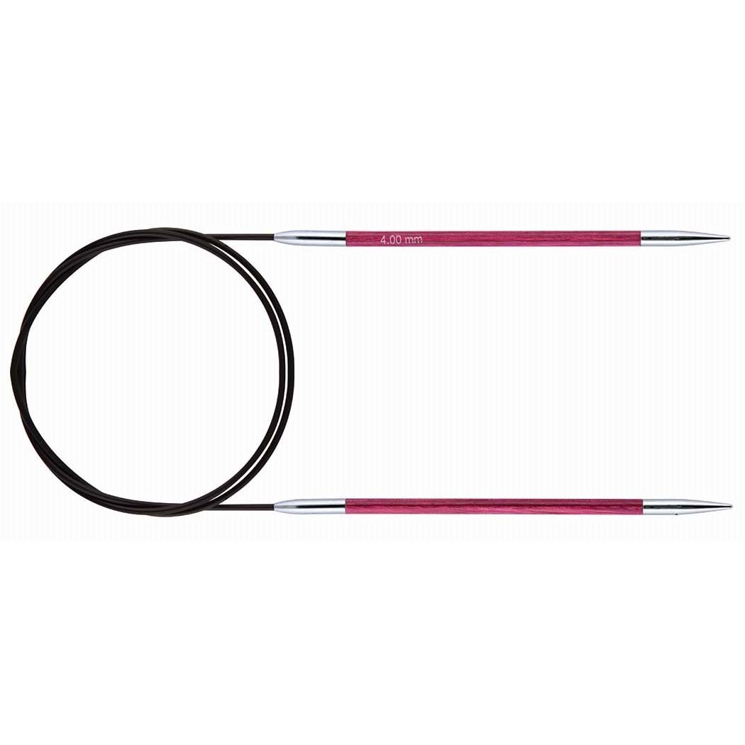 KNITPRO KP29115 Royale: Knitting Pins: Circular: Fixed: 100cm x 4.00mm, Birchwood, brass, Multi-Colour — image 1