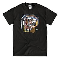 Lum-tshirt Jean Michel Basquiat Skull Painting Black