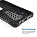 ZTE ZMAX Pro Case Compatible for ZTE Carry Z981 /Blade X Max, TJS Dual Layer Hybrid Shock Absorbing Impact Resist Rugged Drop Protection Case Cover with Kickstand Silicone Inner Layer (Black/Black)