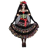 Dreamgirl Women's Lady of The Dead, Multi, M