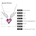 Special Outlook Love Heart Necklace - Angel Wings Rose Crystal Pendant Jewelry for Women and Girls