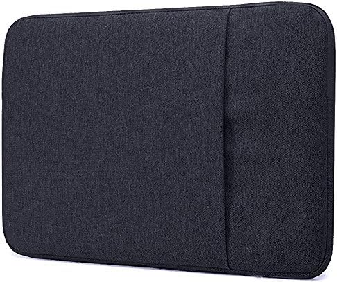 Lovely Tech Laptop Sleeve, Waterproof Fabric Laptop Sleeve Case Bag for 14 Inch Macbook Air/ Macbook Pro /Microsoft Surface Book HP Dell - Black