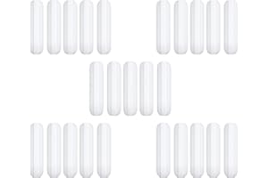 Frobea 25 Pcs 25mm(1 Inch) PTFE Magnetic Stirrer Mixer Stir Bar,White Color,Laboratory Bar,Stir Plate Bar,7mm25mm Stir Bars