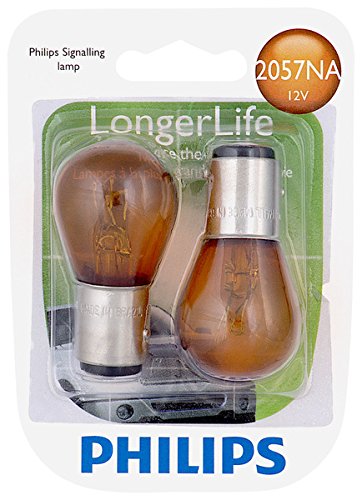 Philips 2057NA LongerLife Miniature Bulb, 2 Pack