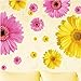 Nature Series 3D Yellow Daisies Beautiful Removable Vinyl Mural Wall Art DIY Decor Decal Sticker Decoration for Sitting Living Room Bedroom Hallway Playroom Kindergarten Kid Nursery 11 Daisies