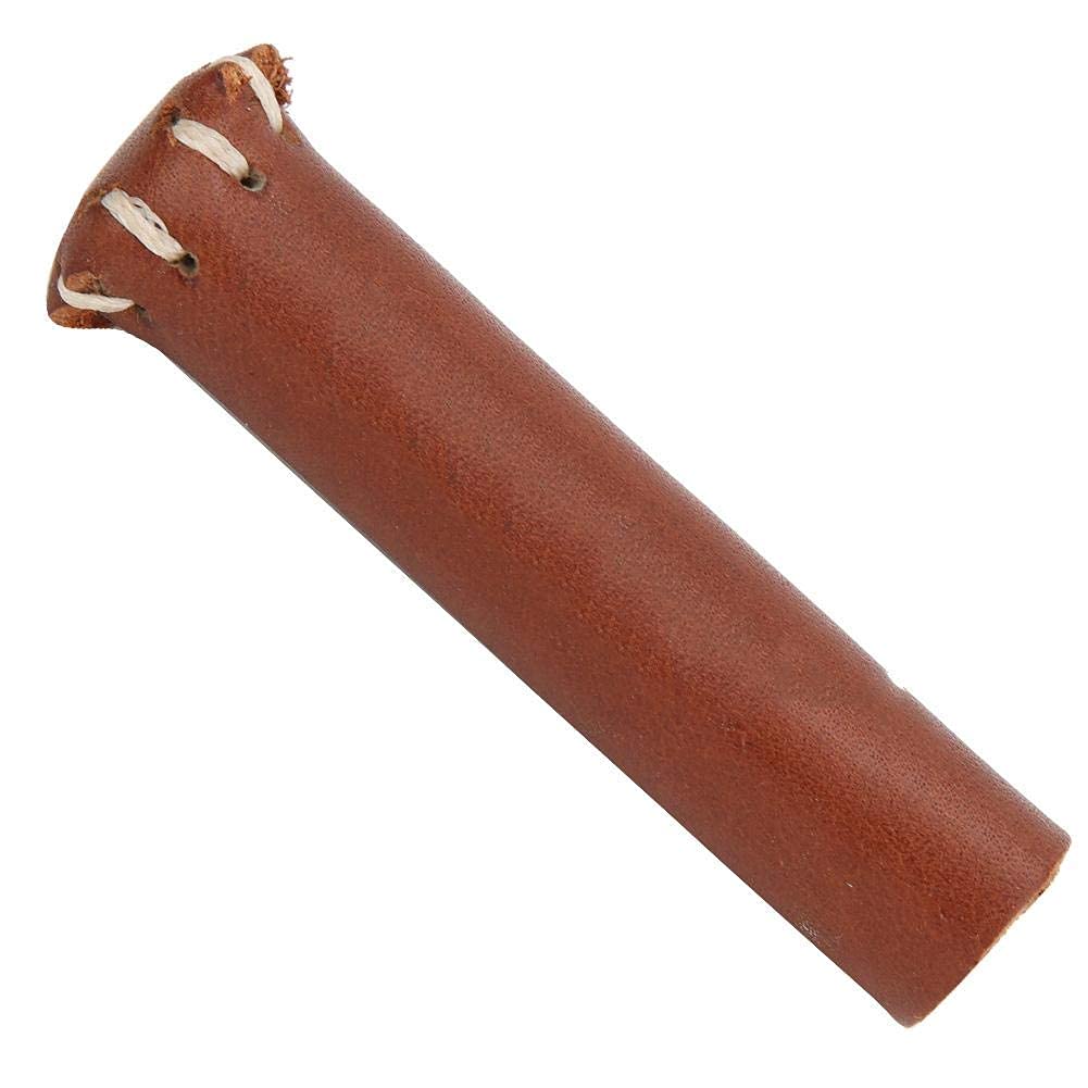 Leather Snooker Cue Tip Cover, Billiard Cue Tip Protector for Pool Cue Tips Preservation (Red)