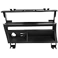 DYNAVIN E46 Double DIN Stereo Dash Kit HVAC Relocation Bracket Single Row Style for BMW 1998-2006 3-Series