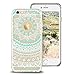 Ailun Phone Case Compatible with iPhone 6 6s Solid Acrylic Back Reinforced Soft TPU Frame Ultra Slim Shock Absorption Bumper Anti Scratch Fingerprint Oil Stain Back Cover Mandala MintGreen