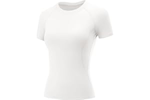 LOMON Womens Workout Tops Short Sleeve Raglan Athletic Shirts Yoga Gym Crewneck Quick Dry Tshirts