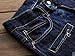 TUNGLUNG Men's Straight Slim Fit Motorcylce Jeans with Holes (W36, 6612 Blue)