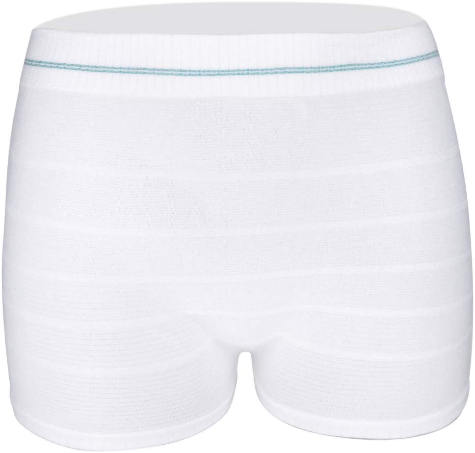 Women Mesh Postpartum Panties 3 Count Washable Short Underwear for Post Surgical Recovery