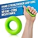 HerculesGrip Hand Grip Strengthener Forearm Grip Workout Kit - 6 Pack - Adjustable Hand Gripper Resistance Range of 22-88lbs, Finger Exerciser, Finger Stretcher & Exercise Ring + HD Video Manual