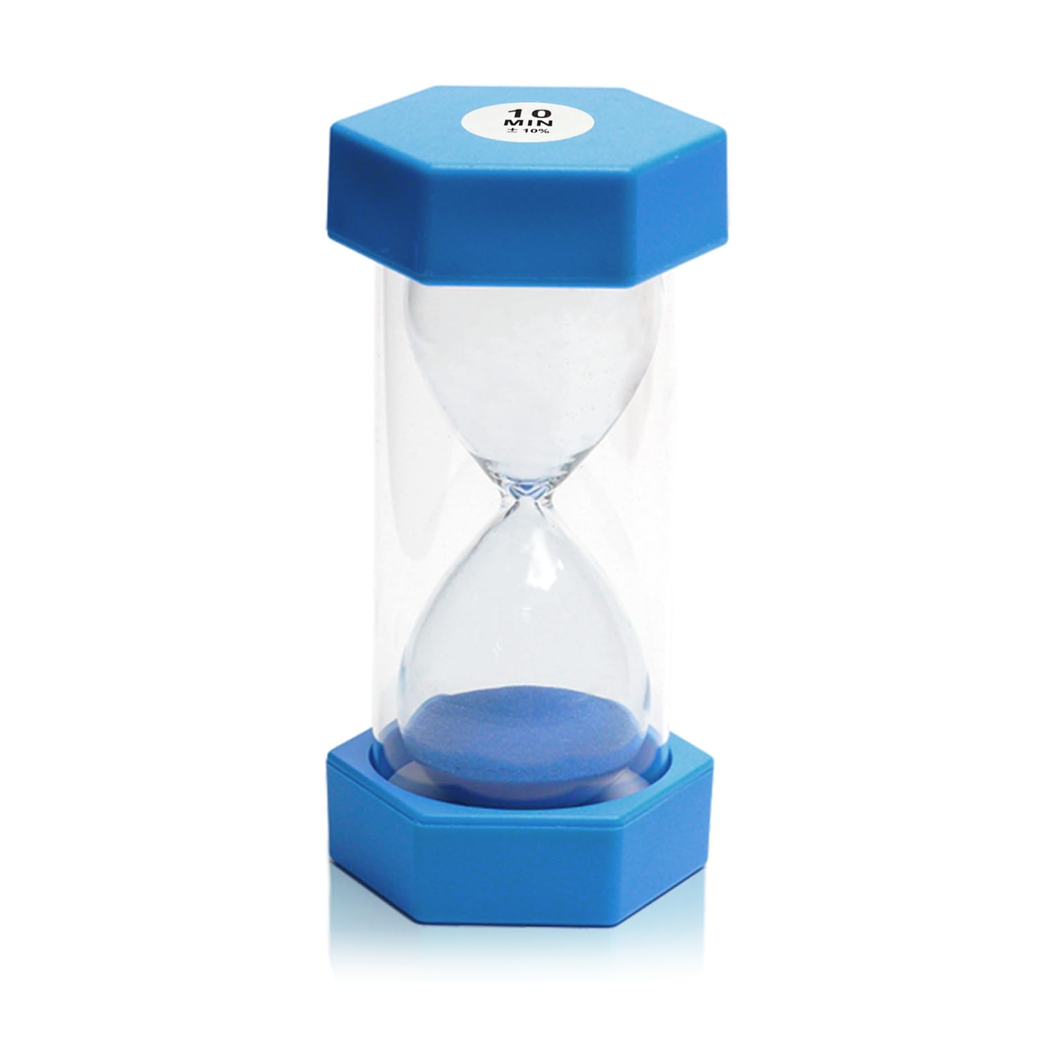Hourglass Sand Timer, Sand Timer, Coloured Sand Timers for Children, Kitchen Timer Child Game Toy, Home Office Decoration, Timing of various activities, 10 Minutes, Blue