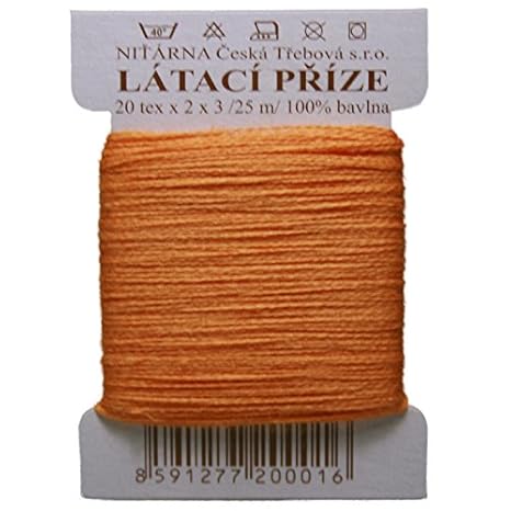 Stopfgarn Stopfwolle Baumwolle Tex 20-2-3 orange 25 m (2734)