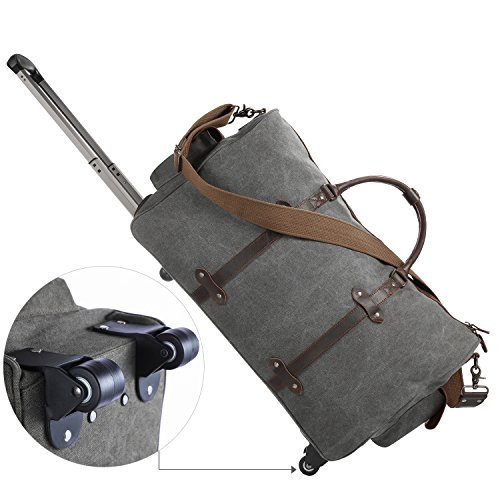 Large Canvas Duffle Bag With Wheels