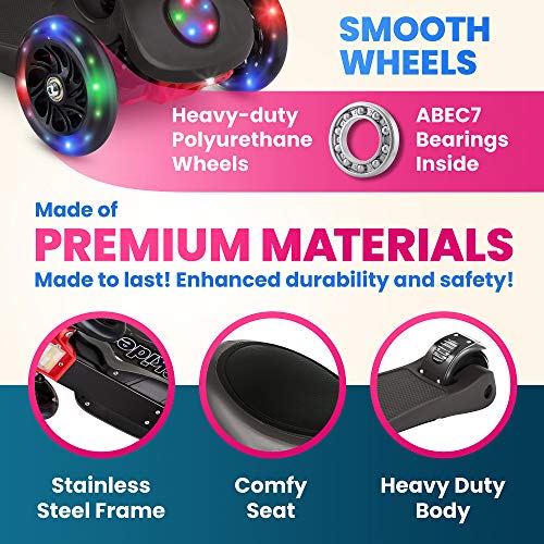 5 Scooter+Kids+Folding+Seat+Adjustable